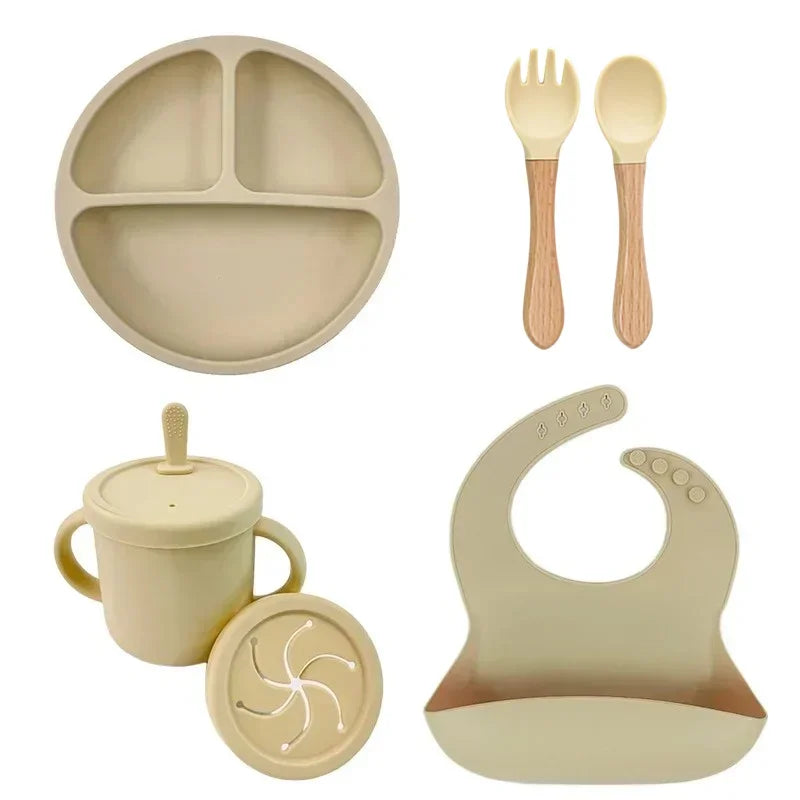 Silicone Suction Baby Plate Set – Divided Toddler Feeding