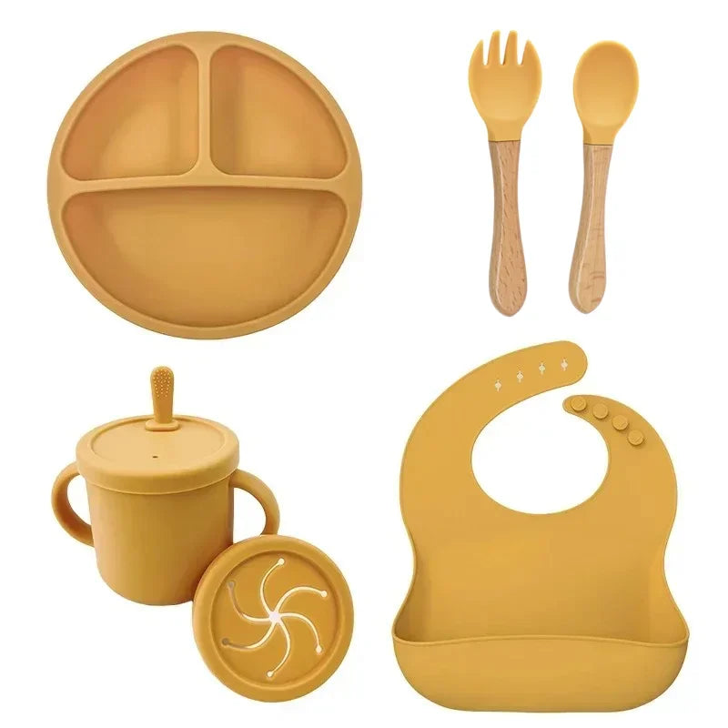 Silicone Suction Baby Plate Set – Divided Toddler Feeding