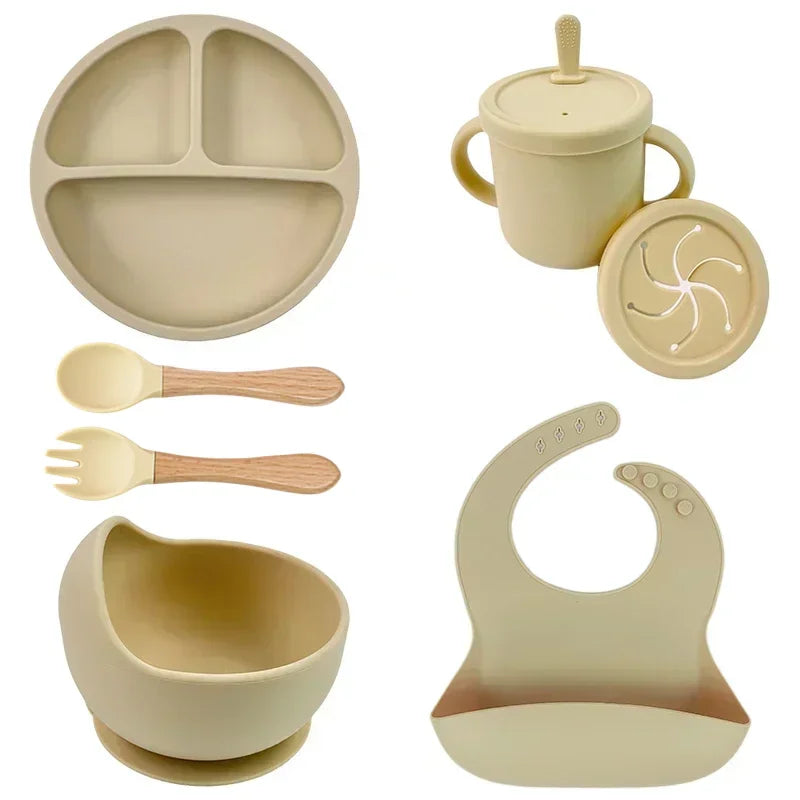 Silicone Suction Baby Plate Set – Divided Toddler Feeding