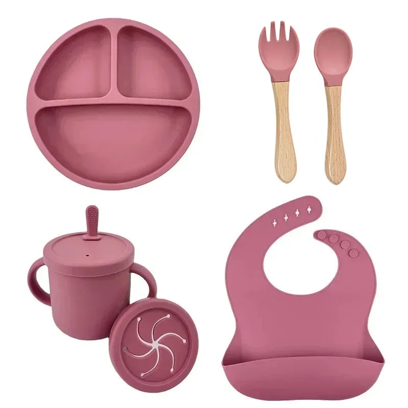 Silicone Suction Baby Plate Set – Divided Toddler Feeding