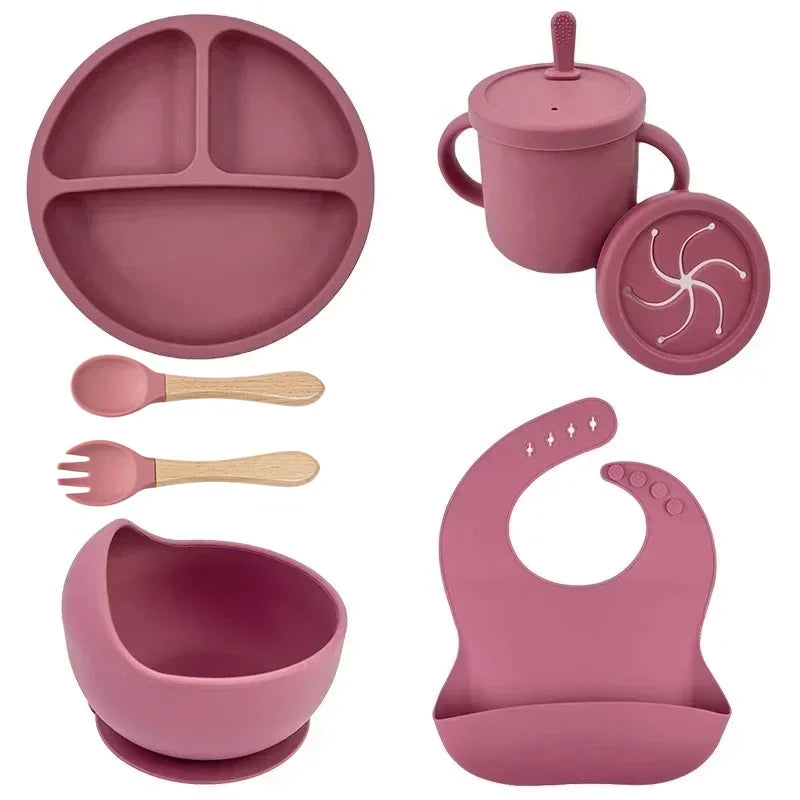 Silicone Suction Baby Plate Set – Divided Toddler Feeding